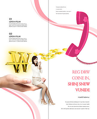 전신 PSD 템플릿 편집 표지디자인 북디자인 손 출판디자인 여자 내지 리플렛 2단접지 북커버 비즈니스 한손 앉기 팜플렛 20대 성인 두명 신체부위 금융 동전 한국인 비즈니스우먼 원화 수화기 이미지템플릿 돈 모션 사람 동양인 청년 경제 직장인 전화기 파일형식