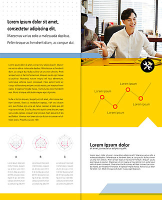 PSD 템플릿 편집 표지디자인 북디자인 출판디자인 남자 내지 리플렛 2단접지 북커버 그래프 설명 한명 웃음 팜플렛 상반신 성인 30대 모니터 한국인 상담 이미지템플릿 1 모션 표정 사람 동양인 장년 컴퓨터 파일형식