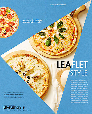 PSD 템플릿 편집 표지디자인 북디자인 출판디자인 표지 리플렛 2단접지 북커버 피자 팜플렛 사람없음 바질 이미지템플릿 패스트푸드 서양음식 파일형식