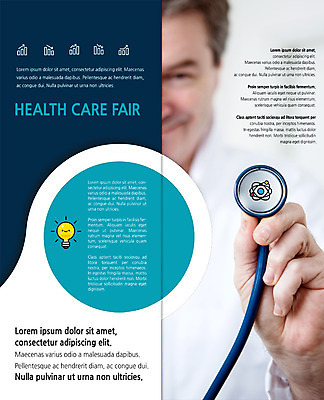 PSD 서양인 템플릿 편집 표지디자인 북디자인 출판디자인 남자 내지 리플렛 중년 50대 2단접지 북커버 전구 의학 청진기 한명 팜플렛 상반신 성인 의사 이미지템플릿 외국인 1 의료기기 사람 의료진 파일형식