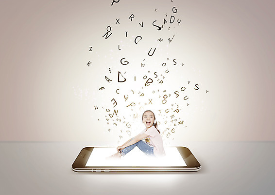 전신 PSD 편집이미지 알파벳 여자 어린이교육 교육 어린이 영어교육 한명 웃음 앉기 옆모습 스마트폰 헤드폰 한국인 이미지편집 1 영어 뷰포인트 음향기기 모션 표정 사람 동양인 핸드폰 스마트기기 파일형식