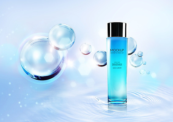 PSD 편집이미지 사람없음 뷰티 화장품 물방울 스킨케어 스킨로션 이미지편집 파일형식