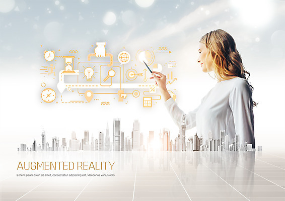 PSD 서양인 구름 편집이미지 여자 비즈니스 하늘 한명 빌딩 상반신 20대 성인 옆모습 비즈니스우먼 네트워크 스마트 이미지편집 자연요소 외국인 1 뷰포인트 컨셉 사람 청년 건물 직장인 파일형식