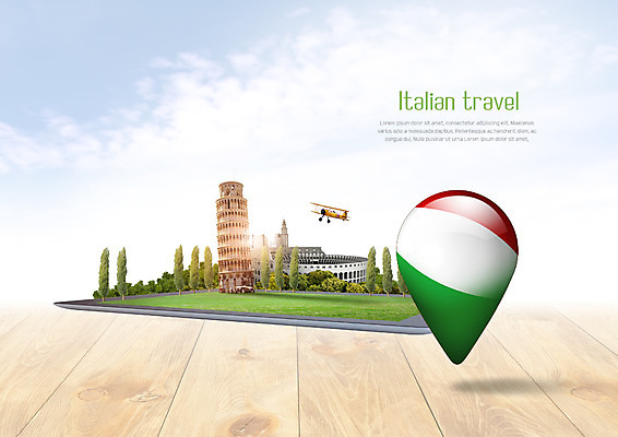 PSD 나무 구름 편집이미지 해외여행 여행 하늘 잔디 사람없음 관광지 태블릿 이탈리아 경비행기 피사의사탑 콜로세움 이탈리아국기 이미지편집 자연요소 식물 해외 유럽 비행기 전자제품 스마트기기 세계문화유산 국기 로마 파일형식