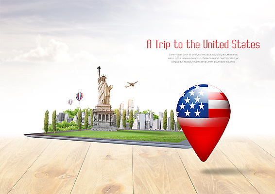 PSD 구름 편집이미지 해외여행 여행 하늘 비행기 빌딩 잔디 사람없음 관광지 태블릿 미국 열기구 성조기 자유의여신상 이미지편집 자연요소 식물 해외 북아메리카 항공교통 대중교통 건물 전자제품 스마트기기 세계문화유산 국기 파일형식
