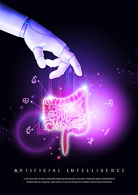 PSD 편집이미지 손 의학 정보기술 사람없음 디지털 장기 스마트 로봇 대장 로봇팔 이미지편집 컨셉 신체 기술 신체부위 장기_의학 파일형식
