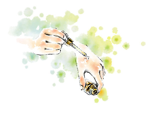 PSD 우먼라이프 손 일러스트 캘리그라피 신체부위 뷰티 화장품 스킨케어 에센스 국내일러스트 라이프스타일 사람 파일형식