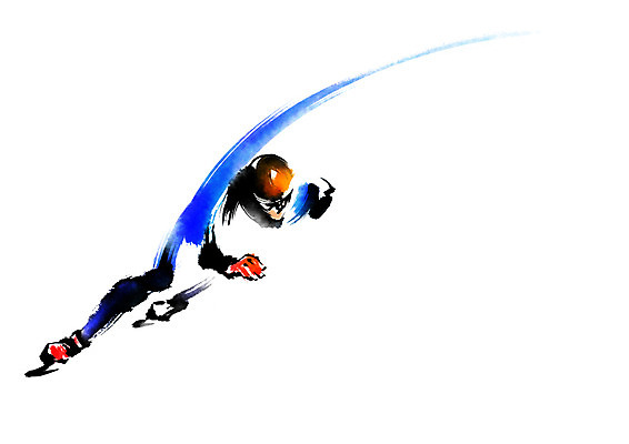 전신 PSD 남자 스포츠 일러스트 캘리그라피 붓터치 겨울스포츠 운동선수 동계올림픽 한명 서기 달리기 스피드스케이팅 스케이터 국내일러스트 1 올림픽 모션 사람 스케이팅 파일형식