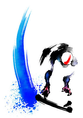 PSD 남자 스포츠 일러스트 캘리그라피 붓터치 겨울스포츠 운동선수 동계올림픽 한명 스켈레톤 스켈레톤선수 국내일러스트 1 올림픽 사람 파일형식