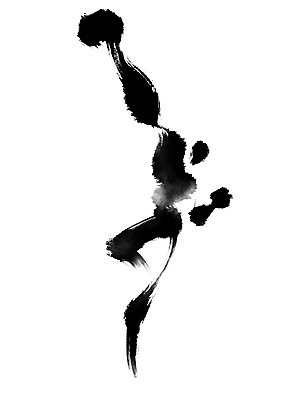 PSD 실루엣 일러스트 캘리그라피 모션 한명 파이팅 국내일러스트 1 촬영기법 사람 파일형식