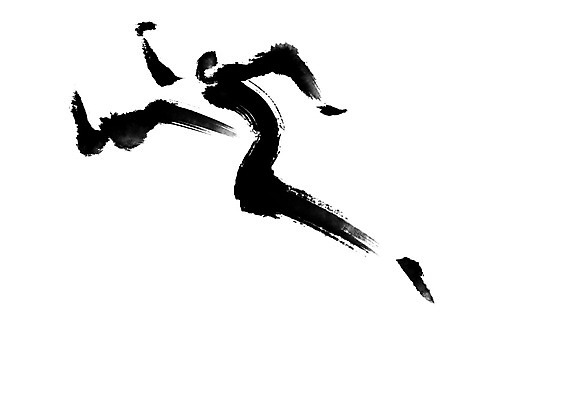 PSD 실루엣 일러스트 캘리그라피 모션 한명 달리기 운동 점프 국내일러스트 1 촬영기법 건강 사람 파일형식