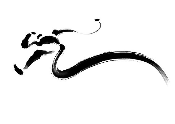 PSD 실루엣 일러스트 캘리그라피 모션 붓터치 한명 달리기 운동 점프 국내일러스트 1 촬영기법 건강 사람 파일형식