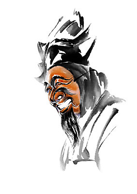 PSD 한국전통 남자 일러스트 캘리그라피 한명 상반신 성인 한복 전통공연 양반 양반갓 양반탈 국내일러스트 1 전통 한국 사람 공연 전통의상 신분 전통탈 파일형식