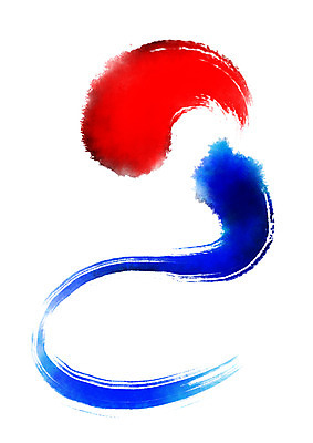 PSD 한국전통 일러스트 캘리그라피 붓터치 사람없음 전통문양 태극 애국심 국내일러스트 전통 문양 한국 파일형식