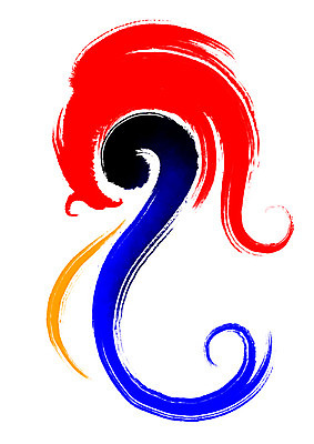 PSD 한국전통 일러스트 캘리그라피 붓터치 사람없음 전통문양 태극 애국심 국내일러스트 전통 문양 한국 파일형식