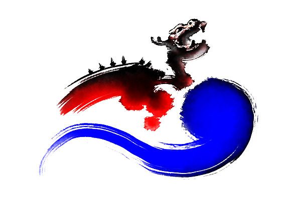 PSD 한국전통 일러스트 캘리그라피 붓터치 사람없음 전통문양 용 태극 애국심 국내일러스트 전통 문양 한국 파일형식