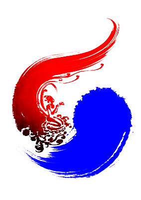 PSD 한국전통 일러스트 캘리그라피 붓터치 사람없음 전통문양 태극 애국심 국내일러스트 전통 문양 한국 파일형식