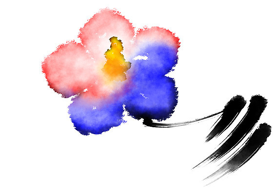 PSD 한국전통 한송이 일러스트 캘리그라피 붓터치 사람없음 태극기 삼일절 태극 무궁화 애국심 광복절 국내일러스트 1 전통 문양 꽃 한국 공휴일 국기 국경일 송이 파일형식