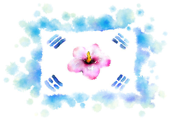 PSD 한국전통 일러스트 캘리그라피 사람없음 태극기 삼일절 무궁화 애국심 광복절 국내일러스트 전통 꽃 한국 공휴일 국기 국경일 파일형식