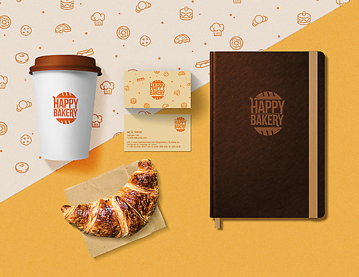 PSD 패턴 일러스트 명함 피자 사람없음 세트 케이크 다이어리 크루아상 심볼 합성 패키지 테이크아웃컵 목업 브랜딩 가로명함 국내일러스트 빵 무늬 디저트 패스트푸드 서양음식 컵 사무용품 파일형식