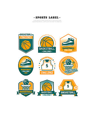 스포츠 일러스트 농구 농구공 사람없음 세트 라벨 농구대 농구복 농구화 국내일러스트 AI파일 스포츠용품 운동화 공 프레임 운동복 구기 골대 파일형식 벡터