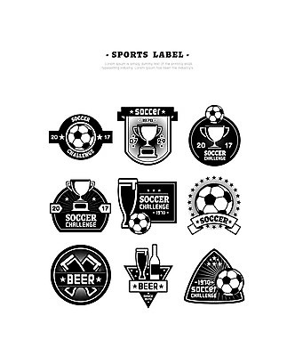 스포츠 일러스트 축구공 맥주 사람없음 세트 라벨 와인 축구 우승 트로피 스톱워치 국내일러스트 AI파일 시계 공 축구용품 프레임 주류 구기 최고 상_우승 파일형식 벡터