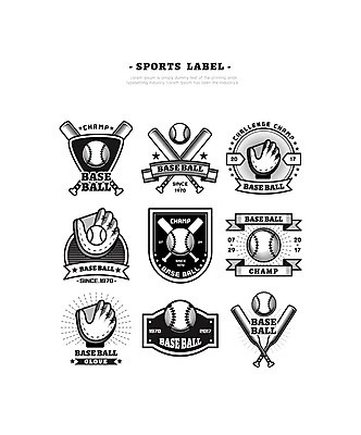 스포츠 일러스트 사람없음 세트 라벨 야구 야구방망이 야구글러브 야구공 야구헬멧 국내일러스트 AI파일 공 프레임 구기 야구용품 글러브 헬멧 파일형식 벡터