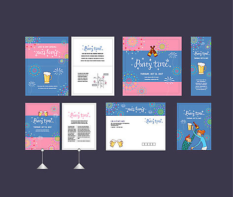 템플릿 배너템플릿 여자 남자 맥주 폭죽 불꽃놀이 이벤트 상반신 성인 두명 세트 현수막 전단 건배 엽서 초대장 약도 소봉투 행사세트 행사템플릿 AI파일 배너 지도 놀이 편지봉투 카드_감사 주류 사람 편지 홍보물 파일형식 벡터