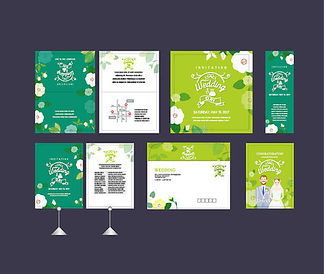 템플릿 배너템플릿 여자 남자 꽃 결혼 이벤트 상반신 성인 두명 세트 현수막 전단 청첩장 엽서 초대장 약도 소봉투 행사세트 행사템플릿 AI파일 식물 배너 지도 편지봉투 카드_감사 사람 편지 홍보물 파일형식 벡터