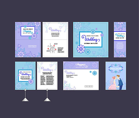 템플릿 배너템플릿 여자 남자 꽃 결혼 이벤트 상반신 성인 두명 세트 현수막 전단 청첩장 엽서 초대장 약도 소봉투 행사세트 행사템플릿 AI파일 식물 배너 지도 편지봉투 카드_감사 사람 편지 홍보물 파일형식 벡터