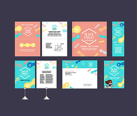템플릿 배너템플릿 여자 한명 이벤트 상반신 성인 쇼핑 세트 현수막 전단 엽서 초대장 약도 블랙프라이데이 소봉투 행사세트 행사템플릿 AI파일 1 배너 지도 데이이벤트 편지봉투 카드_감사 사람 편지 홍보물 파일형식 벡터