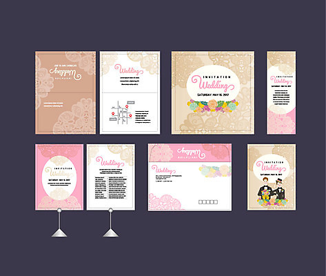 템플릿 배너템플릿 여자 남자 꽃 결혼 이벤트 상반신 성인 두명 세트 현수막 전단 청첩장 엽서 초대장 약도 소봉투 행사세트 행사템플릿 AI파일 레이스천 식물 배너 지도 편지봉투 카드_감사 사람 직물 편지 홍보물 파일형식 벡터