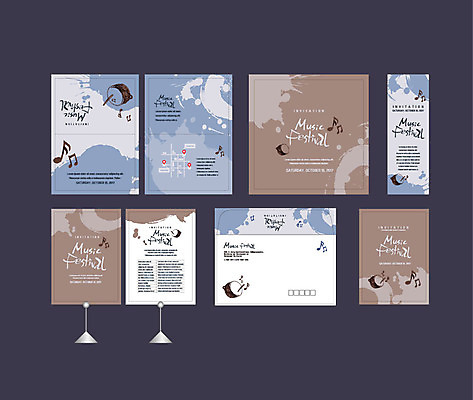 템플릿 배너템플릿 음악 이벤트 사람없음 세트 현수막 북 전단 엽서 초대장 약도 음악축제 소봉투 행사세트 행사템플릿 AI파일 배너 지도 문화예술 편지봉투 타악기 카드_감사 축제 편지 홍보물 파일형식 벡터