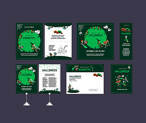 템플릿 배너템플릿 해골 이벤트 사람없음 세트 할로윈 현수막 성 유령 전단 엽서 초대장 약도 잭오랜턴 소봉투 행사세트 행사템플릿 AI파일 건축물 배너 지도 편지봉투 카드_감사 뼈 편지 홍보물 파일형식 벡터
