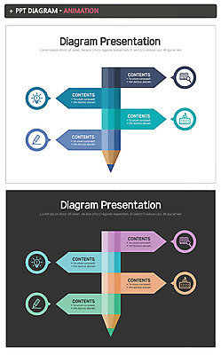 템플릿 화살표 비즈니스 전구 학교 그래프 사람없음 책 세트 연필 PPT 프레젠테이션 문서템플릿 문서 애니형PPT 이미지템플릿 교육 학용품 필기구 파일형식