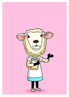 PSD 동물 직업 한마리 동물캐릭터 일러스트 안내 의인화 사람없음 간호사 양 직업체험 일러캐릭터 캐릭터 1 포유류 의료진 체험학습 파일형식