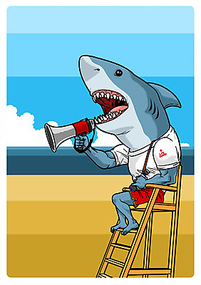 PSD 동물 직업 한마리 바다 동물캐릭터 일러스트 의인화 사람없음 확성기 상어 직업체험 인명구조 인명구조원 일러캐릭터 캐릭터 1 어류 체험학습 구조원 파일형식
