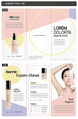 템플릿 표지디자인 여자 표지 ZIP 내지 리플렛 3단접지 한명 팜플렛 20대 성인 뷰티 화장품 한국인 의료성형뷰티 성인여자한명만 인디자인 INDD 이미지템플릿 1 사람 동양인 청년 여자한명만 성인여자만 파일형식