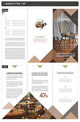 템플릿 표지디자인 표지 꽃 ZIP 내지 리플렛 의자 3단접지 팜플렛 사람없음 식당 인디자인 INDD 이미지템플릿 식물 가구 상점 파일형식