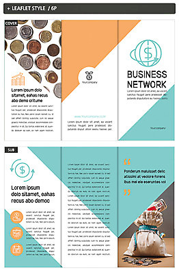 템플릿 표지디자인 표지 ZIP 내지 리플렛 3단접지 팜플렛 사람없음 금융 동전 인디자인 INDD 이미지템플릿 돈 경제 파일형식