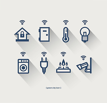아이콘 전구 주택 사람없음 세트 자연보호 에너지 플러그 코드 가스레인지 전기에너지 현관문 잠금 와이파이 온도 세탁기 감시카메라 2D아이콘 AI파일 자연 건물 문 카메라 가전제품 레인지 보호 보안 무선인터넷 파일형식 벡터