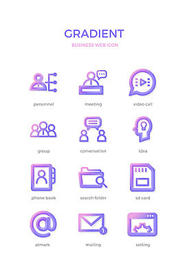 아이콘 비즈니스 회의 커뮤니케이션 아이디어 대화 사람없음 세트 웹 그룹 이메일 라인아이콘 폴더 비즈니스아이콘 웹아이콘 설정 SD카드 골뱅이기호 영상통화 전화번호부 그라디언트 2D아이콘 AI파일 기호 컨셉 인터넷 말하기 파일 통화 메모리 파일형식 벡터