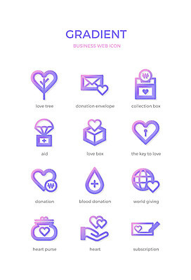 아이콘 비즈니스 열쇠 사람없음 세트 글로벌 웹 하트 지갑 구급상자 편지 라인아이콘 비즈니스아이콘 웹아이콘 헌혈 기부 모금함 사랑나무 후원 그라디언트 2D아이콘 AI파일 모양 나무 캠페인 인터넷 의료용품 봉사 도움 모금 파일형식 벡터