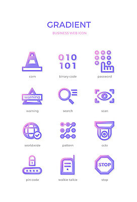 아이콘 패턴 비즈니스 돋보기 경고 사람없음 세트 글로벌 웹 표지판 코드 암호 라인아이콘 체크표시 확인 검색 보안 비즈니스아이콘 웹아이콘 무전기 감시카메라 스캔 칼라콘 그라디언트 2D아이콘 AI파일 무늬 인터넷 무선통신 알림판 안전 카메라 안전장비 파일형식 벡터