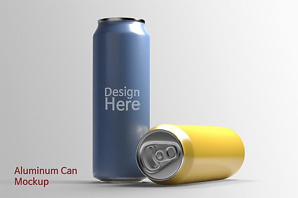 PSD 편집 편집이미지 사람없음 파란색 노란색 3D소스 3D 두개 캔 입체 디지털합성 목업 편집소스 편집3D 컬러 2 파일형식