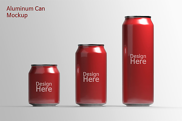 PSD 편집 편집이미지 사람없음 빨간색 3D소스 3D 세개 캔 입체 디지털합성 목업 편집소스 편집3D 컬러 3 파일형식