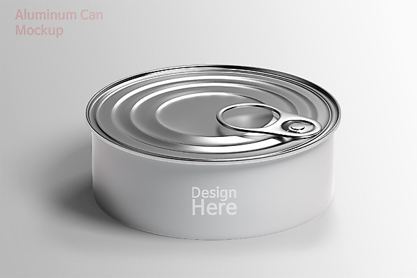 PSD 편집 편집이미지 사람없음 한개 3D소스 3D 흰색 캔 입체 디지털합성 통조림 참치캔 목업 편집소스 편집3D 1 컬러 파일형식