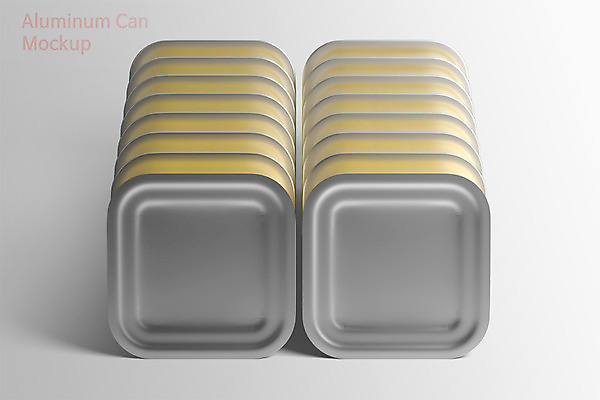 PSD 편집 편집이미지 사람없음 노란색 3D소스 3D 여러개 캔 입체 디지털합성 목업 편집소스 편집3D 컬러 다수 파일형식