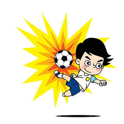 전신 캐릭터 남자 어린이 스포츠 일러스트 축구공 한명 축구 슛 발리슛 일러캐릭터 AI파일 1 공 축구용품 사람 구기 파일형식 벡터