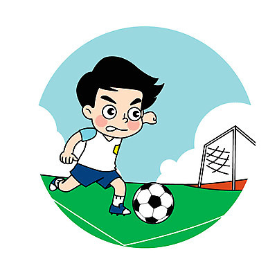 전신 캐릭터 남자 어린이 스포츠 일러스트 축구공 한명 축구 축구장 골대 슛 일러캐릭터 AI파일 1 공 축구용품 스포츠시설 사람 구기 파일형식 벡터